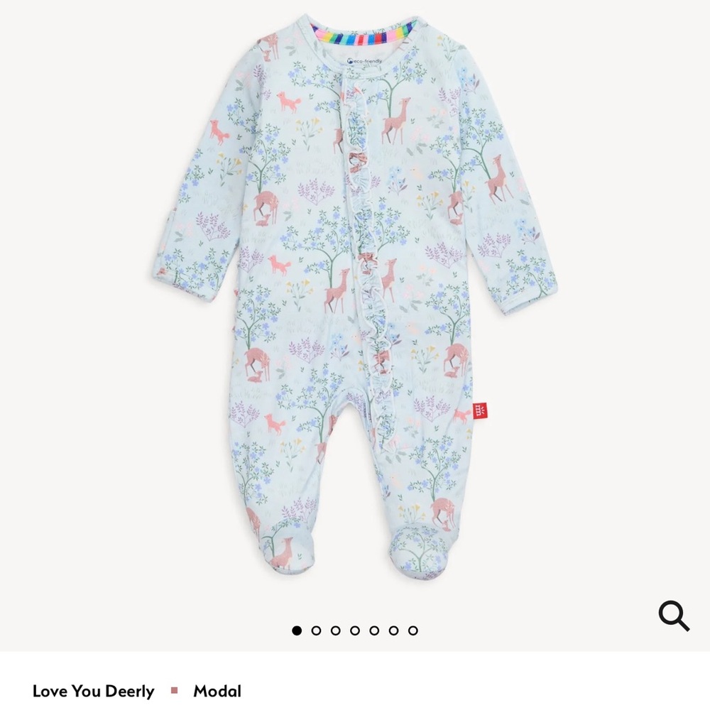Magnetic Me Love You Deerly Ruffle Footie NWT 6-9mo